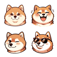 Shiba Inu facial expression emoji