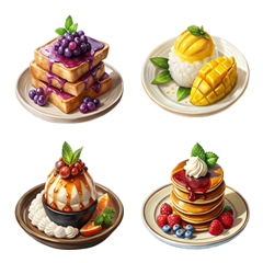 Dessert Menu:Eat Delicious(Emoji)Dukdik