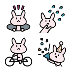 Move! Simple rabbit. Yuruimoji (140)