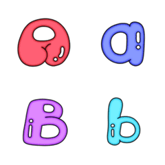 cute alphabet, chubby
