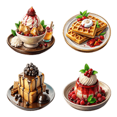 Dessert Menu : Eat Delicious (Emoji)