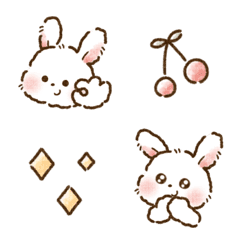 Rabbit :) fluffy Emoji