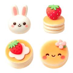 Rabbit Pancake Emoji 7