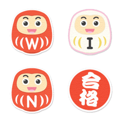 Daruma Alphabet Stickers