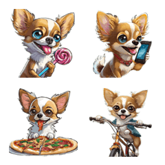 Adult cute Chihuahua emoji every day