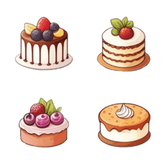A large collection of delicious cakes