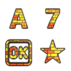 Moving emoji!color change deco letter 3D