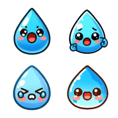 Emoji Section - Cute Water Drop