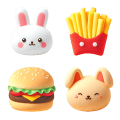 Rabbit Hamburger Emoji 2