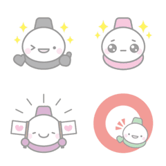 [various]Colorful snowman face emoji 2
