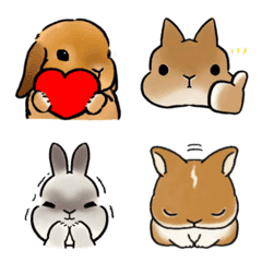 usapon's rabbits emoji