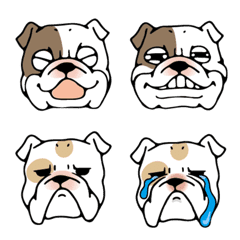 lovely bulldog brothers emoji