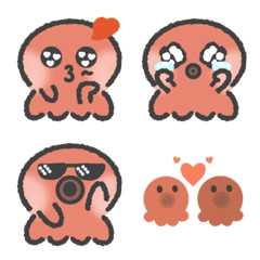 Octopus Expressions of Emotions emoji