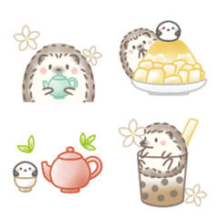 Hedgehog and Shimaenaga*Emoji 3