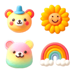 Bear Colorful Emoji 7