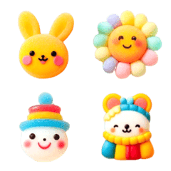 Rabbit Colorful Emoji 7