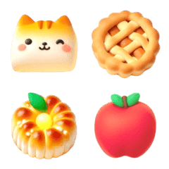 Cat Apple Pie Emoji 2
