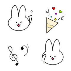 cute rabbit easy to use adult emoji