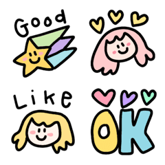 PoMoTo Cheerful Girl Emoji
