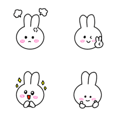 white rabbit-