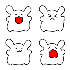 A simple rabbit's Emoji