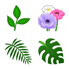 植物の絵文字（花、樹木、草）修正版2