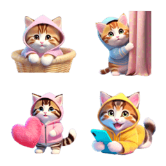 Hoodie Kitten Emoji no motivation