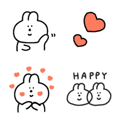 rabbit mini face emoji 2