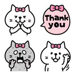 Ribbon Cat Emoji