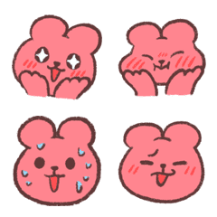 Pink Bear! Useful Emoji