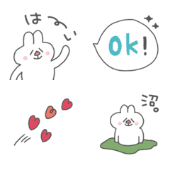 Moving cute rabbit daily Emoji4