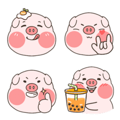 Super cute piglet emoji