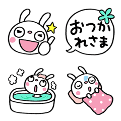 Everyday Simple Marshmallow Rabbit Emoji