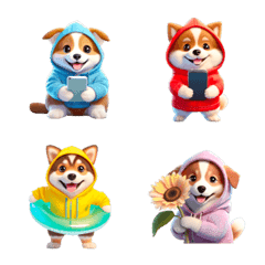 Hoodie Puppy Emoji