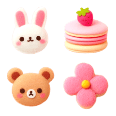 Macarons Felt Sweet Emoji 2