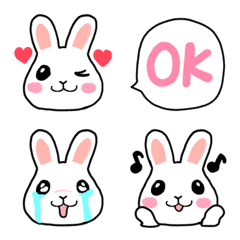 a very cute rabbit's special Emoji