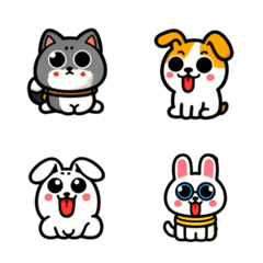 Collection cute animals with good moods1