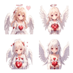อิโมจิไลน์ Angel ALL Heart Emoji