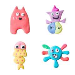 cute monsters clay