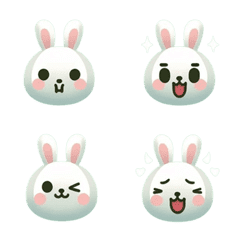 cute rabbit emotion for AIGC