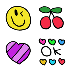 (Various emoji 671adult cute simple)