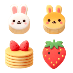 Rabbit Pancake Emoji 8