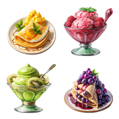Dessert Menu:Eat Delicious(Emoji)Dukdik5