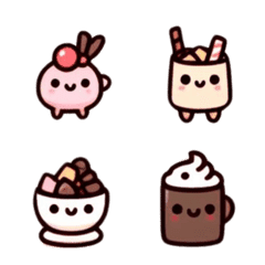 Cute sweet desserts with a good mood 2