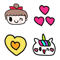 (Various emoji 673adult cute simple)