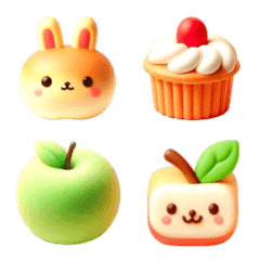 Rabbit Apple Pie Emoji 3