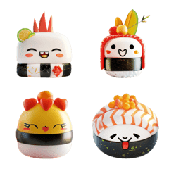 Cute Sushi Emoji 1