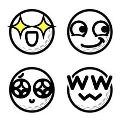 Golf ball smile Emoji2