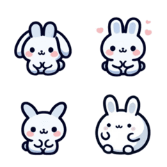 Cute fat rabbit with a good mood. 2