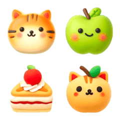 Cat Apple Pie Emoji 3